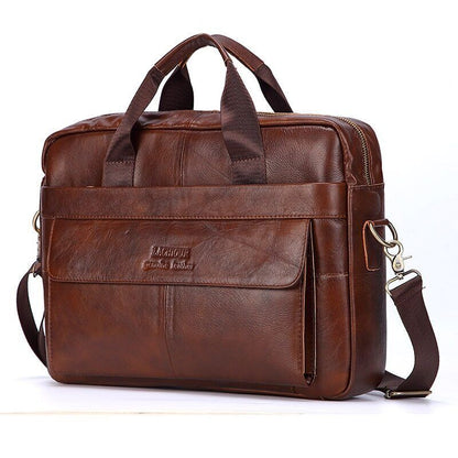 Men Genuine Leather Handbags Leather Travel Bags Men's Crossbody Shoulder Bag