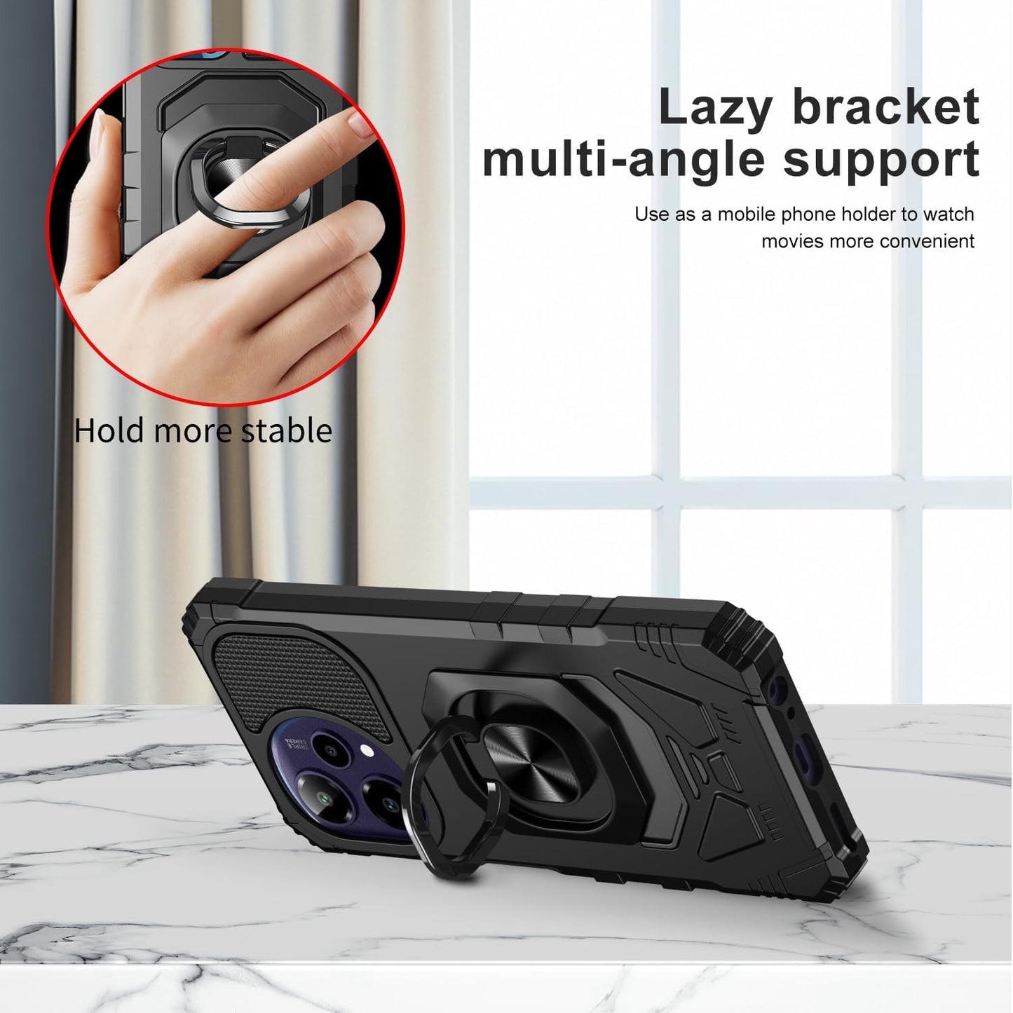 For Cricket Icon plus 2026 Phone Case/At&T Verge 2 Case with Tempered Glass Scre