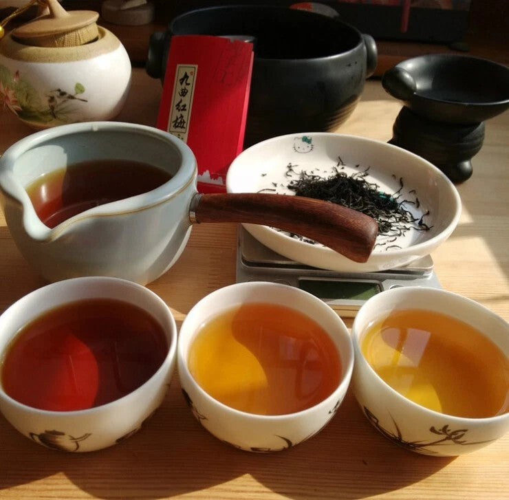250g Premium Jiuqu Hongmei Black Tea 9 Curved Red Plum Hangzhou,Fragrant Smooth