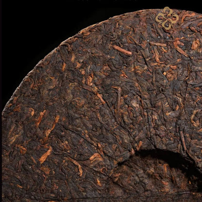 357g Ripe Pu'er Yunnan Laobanzhang Large Leaf Compressed Tea Cake