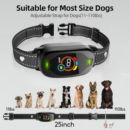 Dog Bark Collar for Large Medium Small Dogs Smart Anti Barking Training Collar