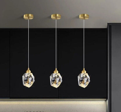 Pendant Lights K9 Crystal Small Chandelier Minimalist LED Lighting Bedside Lamps