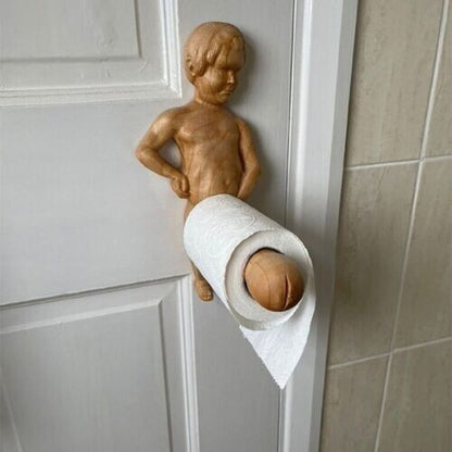 Funny Wood Toilet Paper Holder Human Tissue Holder Bathroom Paper Holder