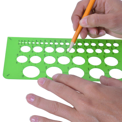 Westcott Small Circles Template - Diameters ranging from 1/16" to 1" (T-800)