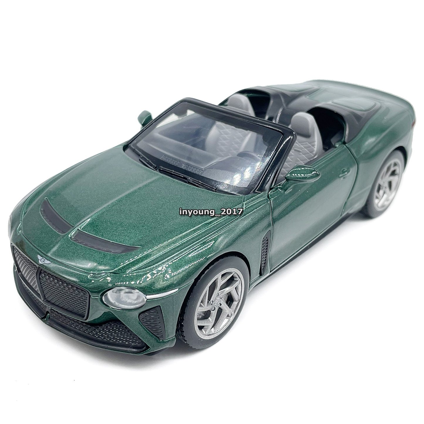 1/32 Bentley Mulliner Bacalar Model Car Alloy Diecast Toy Cars Doors Open Green