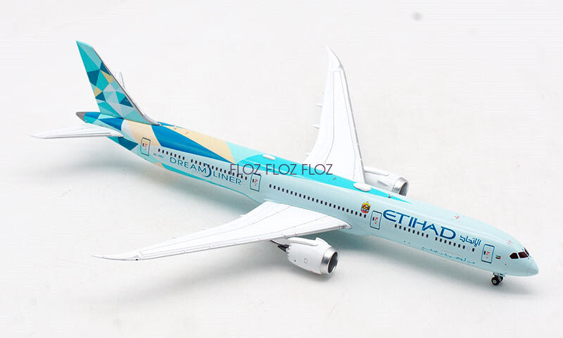 JC Wings Etihad Airways B787-10 A6-BMH From ABU DHABI TO THE WORLD 1:400 Model