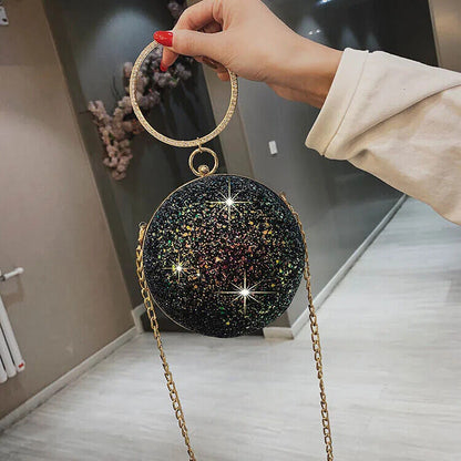 Women Evening Day Clutch Colorful Crystal Lady Handbag Wedding Shoulder Bag