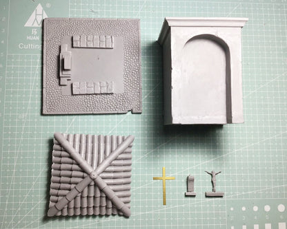 1:35 resin figure model Pavilion model Unassembled Unpainted