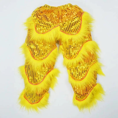 Chinese Kung Fu Folk Art South Lion Children's Dance Pants