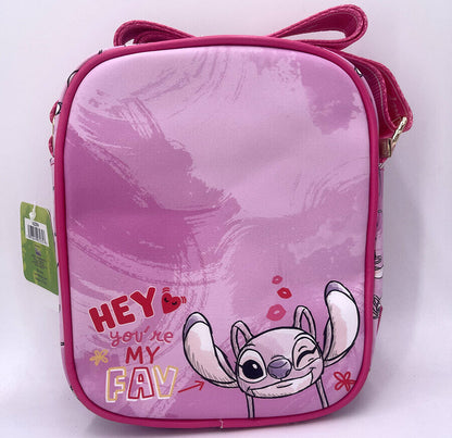 Disney 8.5" Lady Purse New Gift Crossbody Bag Pink Rare Love Lilo & Stitch
