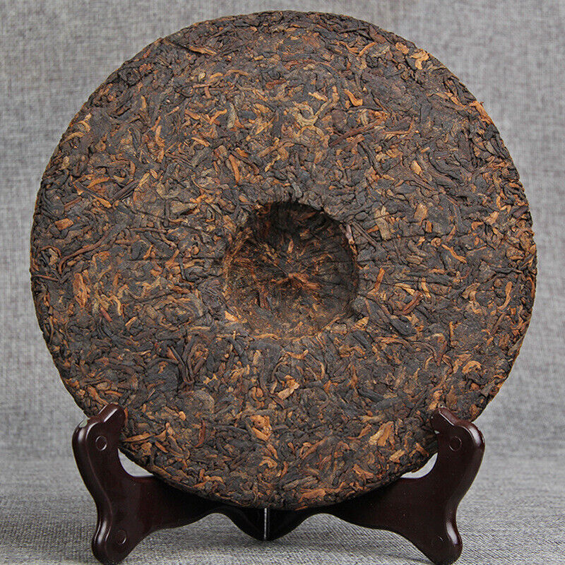 High Quality Black Tea Tasty Golden Bud Ripe Tea Big Leaf Pu'er Tea Cake 357g