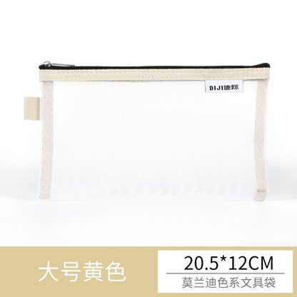Makeup Pouch Lipstick Brush Storage Bags Transparent Mesh Traveling Cosmetic 1PC