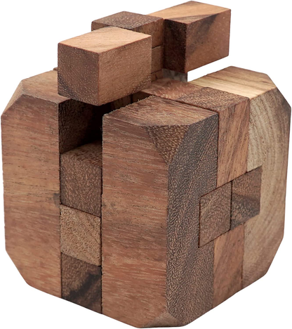 Classic Games of Wooden Diamond Cube Puzzle for Kids and Adults Education Gift