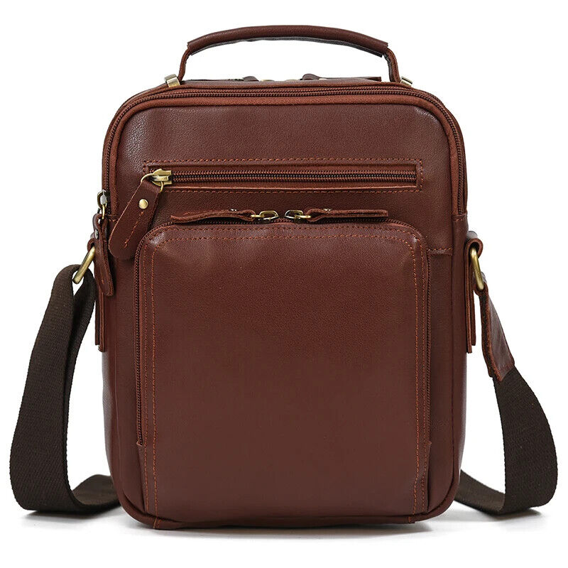 Men's Shoulder Bag Double Pocket Flap Messenger Bag Man Handbag