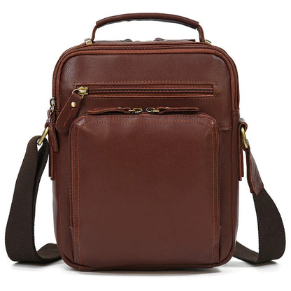 Men's Shoulder Bag Double Pocket Flap Messenger Bag Man Handbag