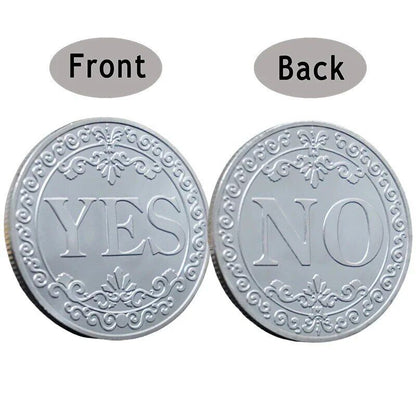 Yes Or No Decision Coin Metal Gift Art Souvenirs Commemorative Collection 40x3mm