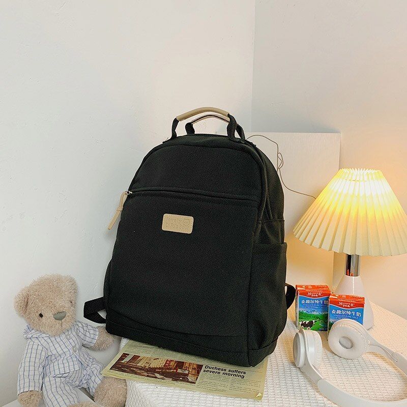 Waterproof Nylon Backpack Multifunction Traveling Bag Soft Schoolbag 39*13*32 CM