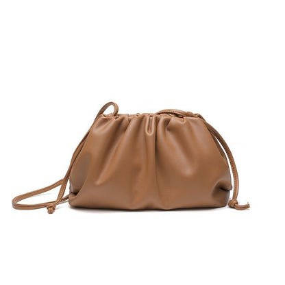 Polyester Pouch Dumpling Cross body Bag Cloud Handbag Soft Clutch Shoulder Purse