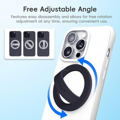 Magnetic Silicone Ring Grip Phone Holder, Strong Magnetic Attraction, Comfy and