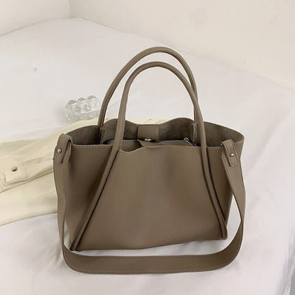 2piece/set Pu Leather Women's Handbags Ladies Tote Women Shoulder Crossbody Bag