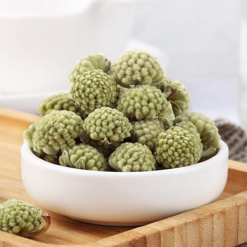 Dried Green Flower Scindapsus Aureus Edgeworthia Chrysantha Nature Flower Tea