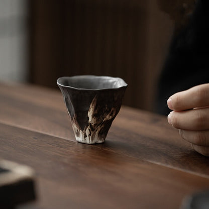 3pcs/lot Ceramic Cup 50ml Chinese Kungfu Tea Cup Creative Antique Style Pottery