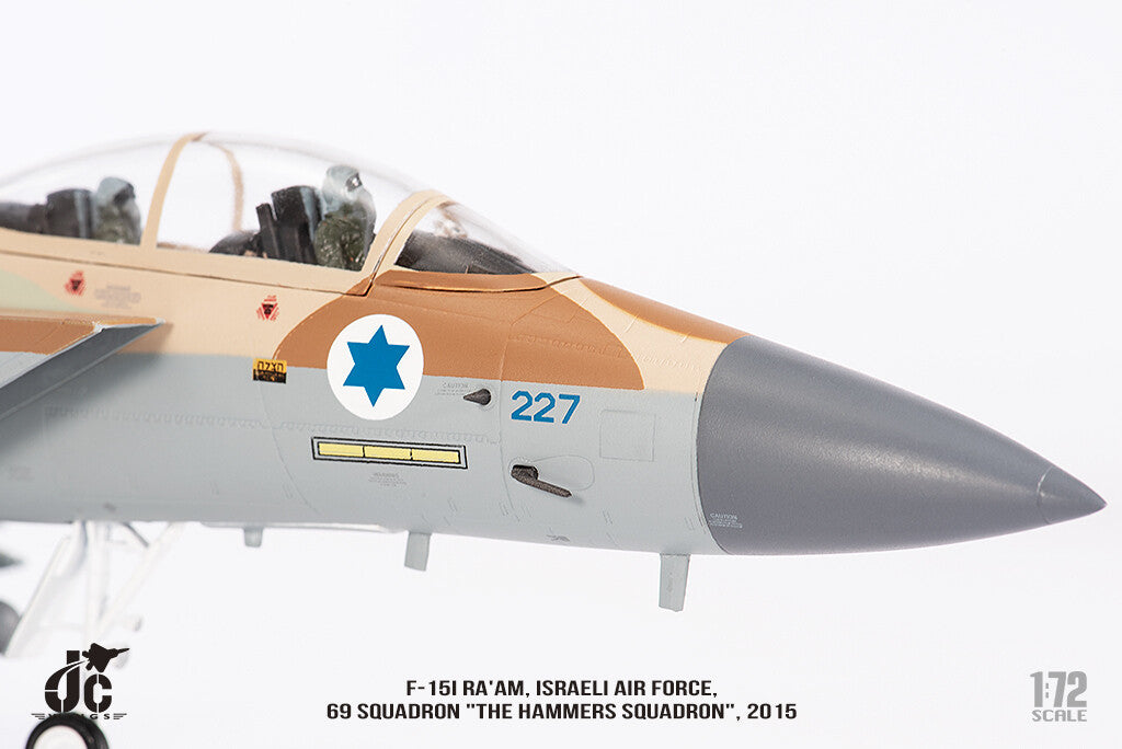 1:72 JC Wing F-15I RA'AM.ISRAELI AIR FORCE.2015 Fighter Diecast Aircraft Model