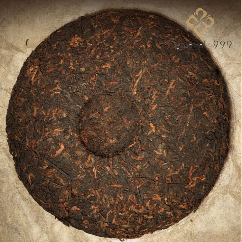 357g Ripe Pu'er Yunnan Lao Pu'er Ancient Tree Aged Compressed Tea Cake