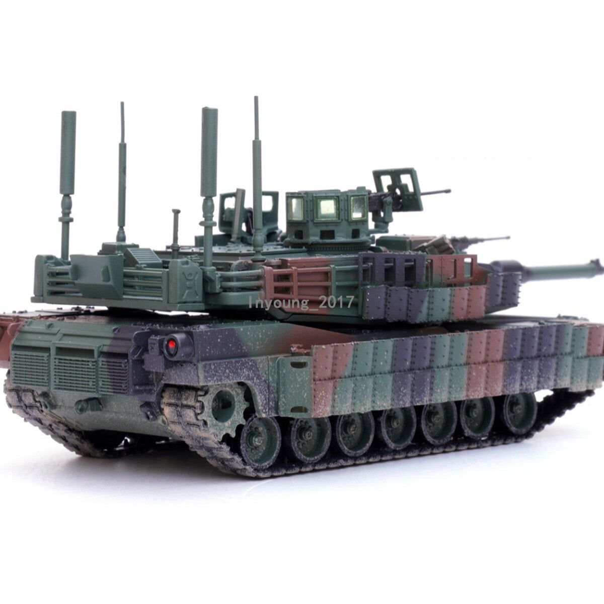 1/72 Scale M1A2 Tusk II Tank Model Diecast Military US Army Tank Collection