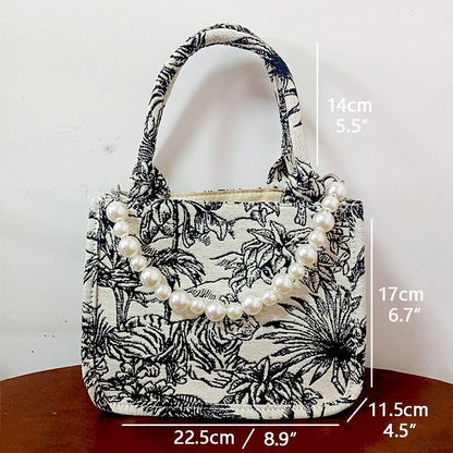 Tote Bag Women Handbag Travel Shoulder Bag Embroidery Shopping Bag