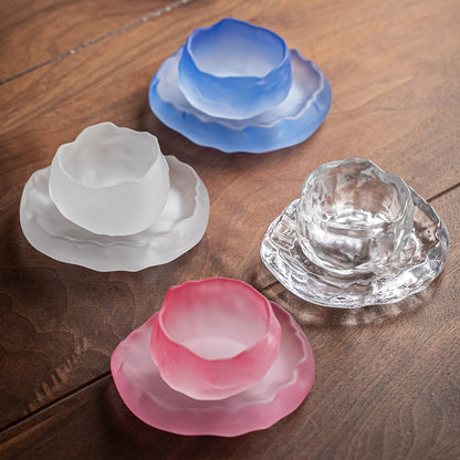 1pc Glass Master Cup Frosted Glass Shangshen Single Cup Small Tea Cup