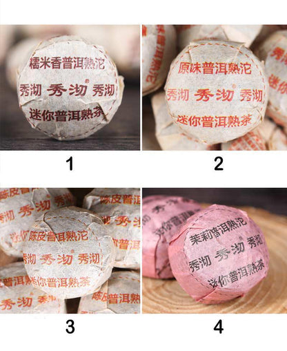 10 Different Flavor Puer Tea Yunnan Mini Puerh Tuocha Aged Puer Total 50 Pcs