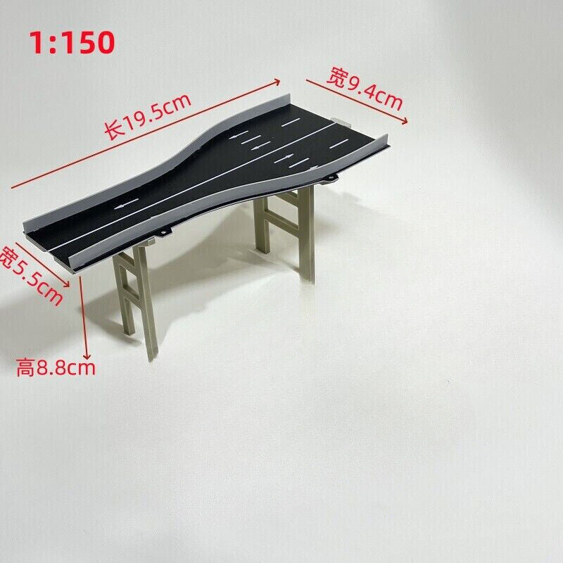 1/64 /150 Scale Diorama City Highway Street Road Bridge Model Scene Viaduct Toys