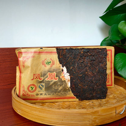 2015 Yr Yunnan Tu Lin Feng Huang TuLin 607 Shu Puer Tea Brick Puerh 250g Ripe