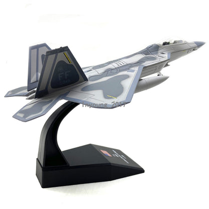 1/100 Lockheed Martin F-22 Raptor Fighter Plane Model Diecast Airplane Model