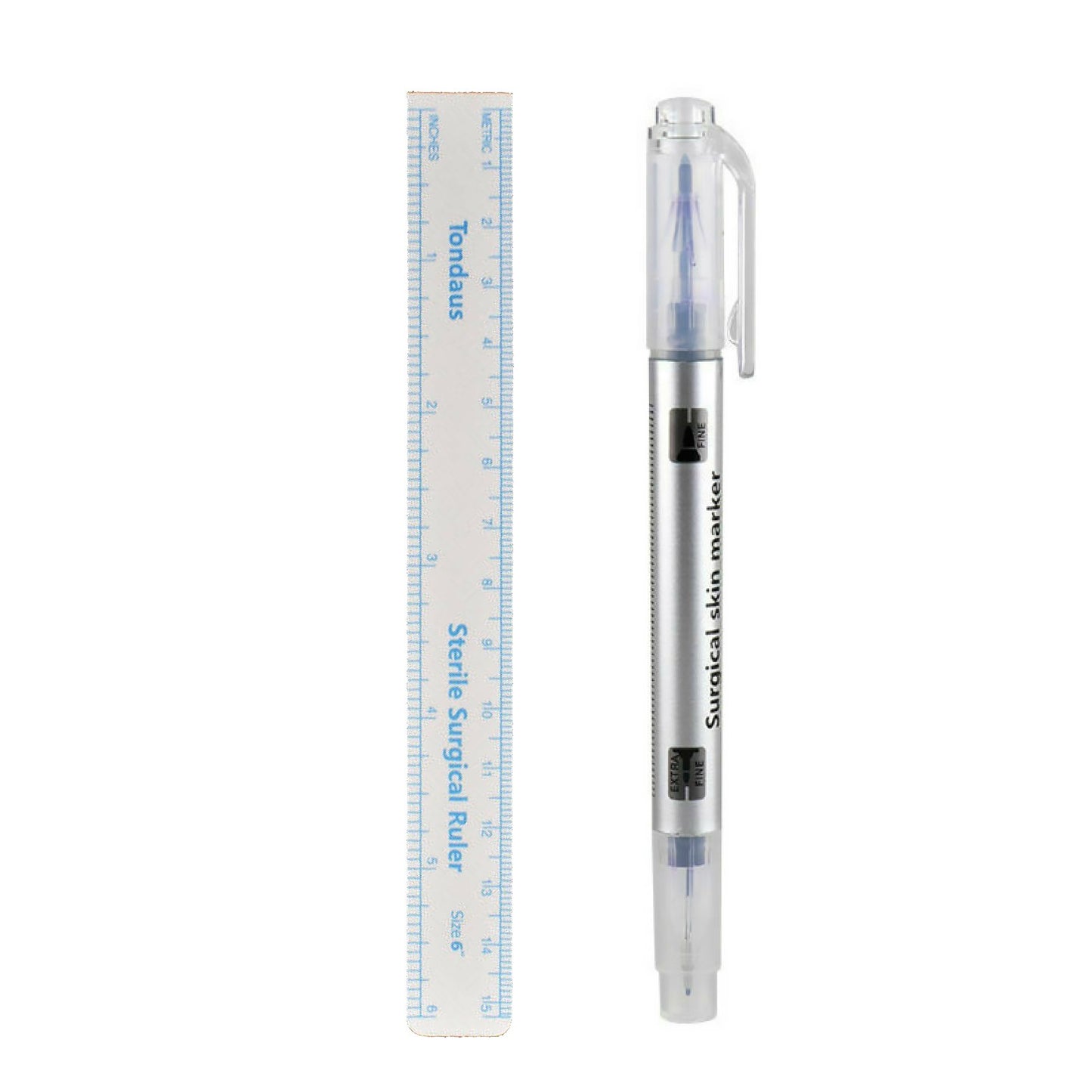 New Microblade Semi Permanent Makeup Eyebrow Tattoo Marking Pen Measuring Ruler