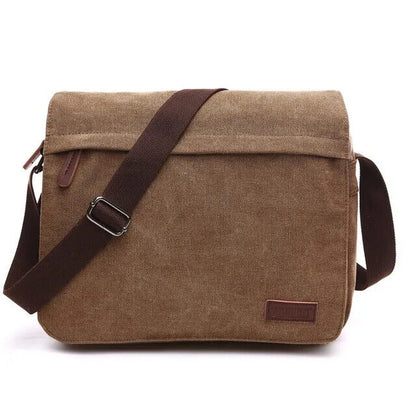 Solid vintage Canvas Messenger Satchel Bags Shoulder Bag Men