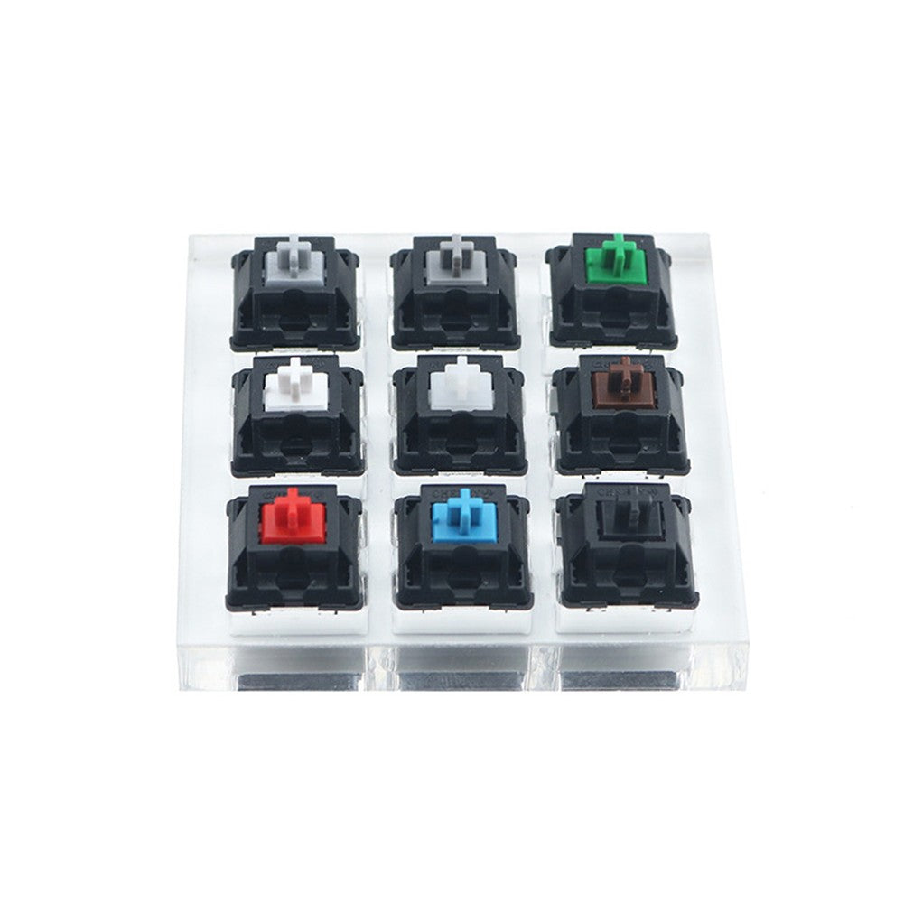 Acrylic 9-Axis Tester Mechanical Keyboard Sampler Keycap Switch For Cherry MX