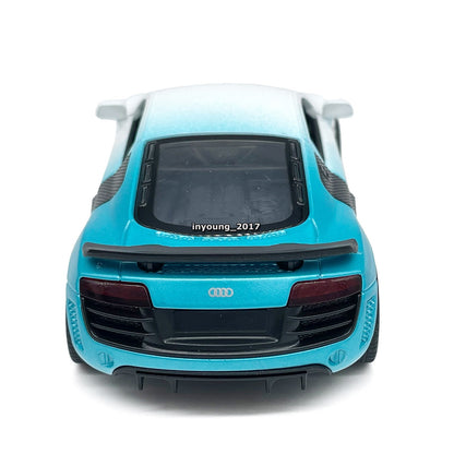 1/36 Audi R8 GT Model Car Metal Diecast Toy Vehicle for Boys Kids Gifts White