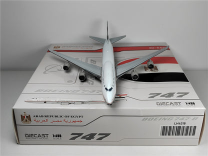 1:400 JC Wings ARAB REPUBLIC OF EGYPT B747-8 Passenger Airplane Diecast Model