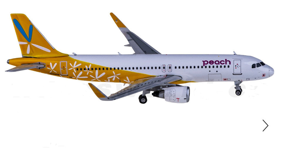 1:400 Phoenix Peach Aviation AIRBUS A320 Passenger Airplane Diecast Plane Model