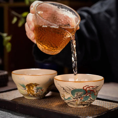 Chinese Zodiac Porcelain Teaware Tea Ceremony Teacup Kungfu Tea-tasting Cup