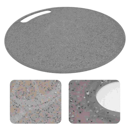 Chopping Block PP Kitchen Fruit Vegetable Cutting Board Round Marble 31x31x0.5cm