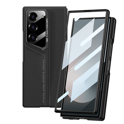Ultra-thin Skin Feel Phone Case for SAMSUNG Galaxy Fold 6 PU Leather Back Cover