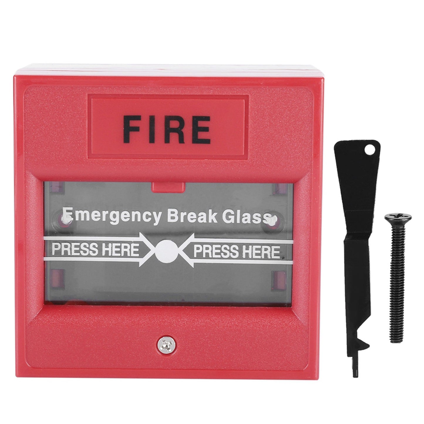 24-220VDC Emergency Button Fire Alarm Door Break Release Glass Exit Switch Kit q
