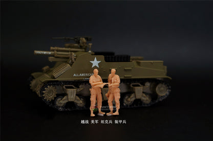 1/72 1/64 1/87 Vietnam War U.S. Army Tankers Armorers 2-Persons Unpainted Model