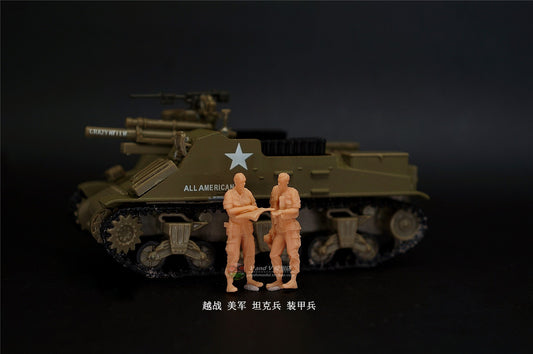 1/72 1/64 1/87 Vietnam War U.S. Army Tankers Armorers 2-Persons Unpainted Model