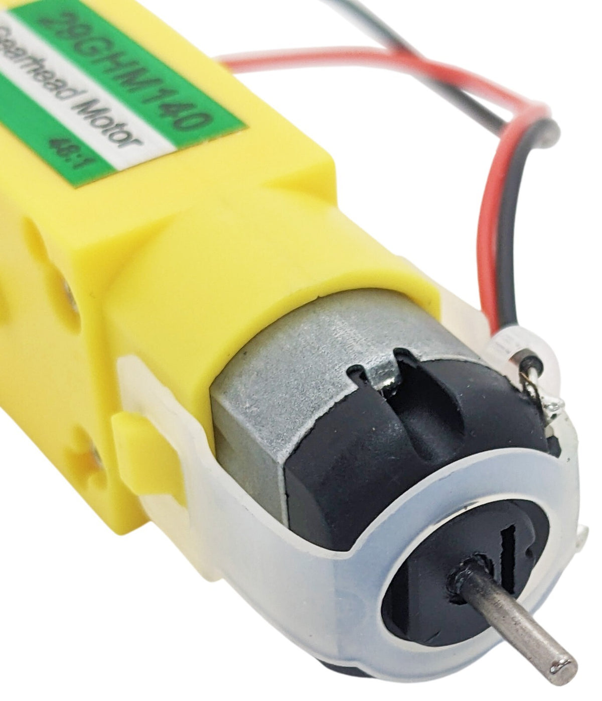 2 Pack Dual Shaft Gear Head Motors, 140 RPM @ 4.5V DC, 48:1 Gearbox Ratio
