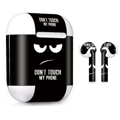 Protector Calcomania de Vinylo Forro Para Audifonos Auriculares Aairpods 1/2