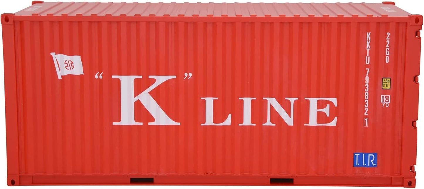 1:20 K LINE Shipping Container Model Abs Resin & Wood Toy Home Decoration Gift